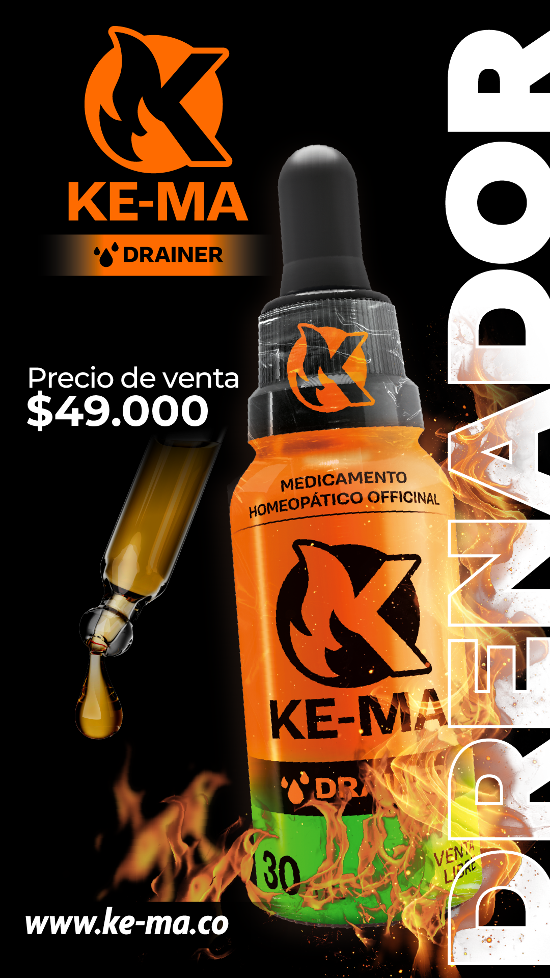 COMBO KE-MA (CAPSULAS + DRENADOR)