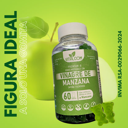 Gomas Vinagre De Manzana Vitalcom X60