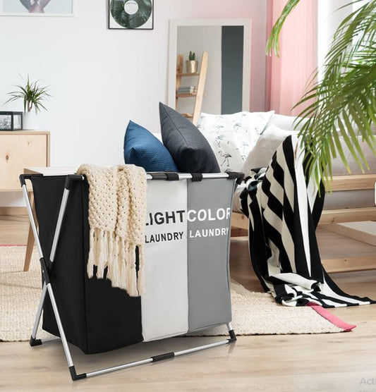 CESTA DE ROPA SUCIA 3 DIVISIONES